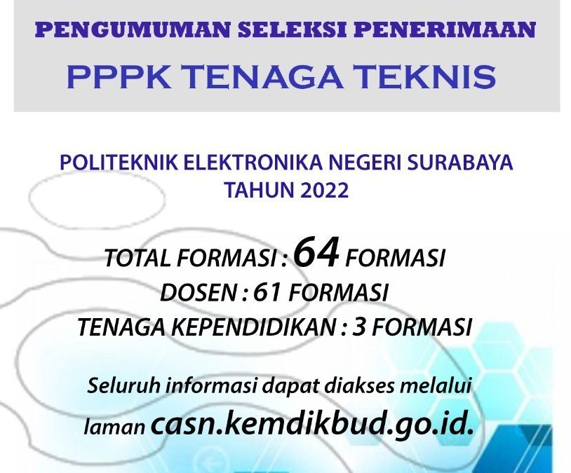 Informasi PPPK Tahun 2022 Politeknik Elektronika Negeri Surabaya